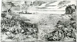 Tietze Collection: Destruction of Pharaohs Host in the Red Sea, 1549, (1937). Artist: Domenico dalle Greche