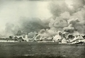 Destroying Prints: The Destruction of a Polish Village, (1919). Creator: Unknown