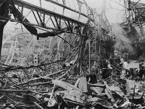 Debris Prints: The destruction of Renault's Billancourt factory, Paris, France, WWII, c1939-c1945