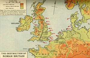 Boutall Gallery: The Destruction of Roman Britain, 1926. Creators: Unknown, Emery Walker Ltd