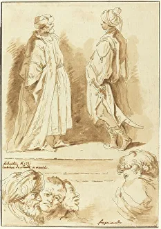 Saint Non Jean Claude Richard Prints: Details from the Adoration of the Magi and the Pool at Bethesda