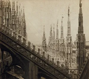 Details of Milan Cathedral, between 1905 and 1915. Creator: Sergey Mikhaylovich Prokudin-Gorsky