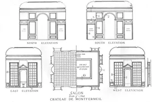 Details of the salons, Chateau de Montfermeil, Paris, 1924