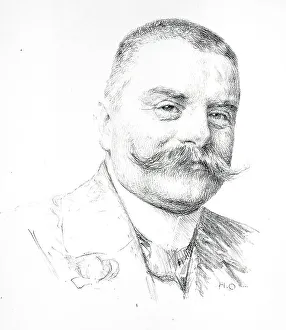 Lyricist Prints: Detlev von Liliencron, c1898. Creator: Hans Olde