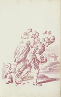 Stones Prints: Deucalion and Pyrrha, c.1701. Creator: Jacob Toorenvliet