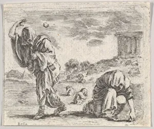 Deucalion and Pyrrha, from Game of Mythology (Jeu de la Mythologie), 1644
