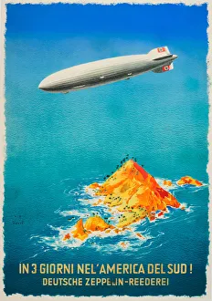 Zeppelin Prints: The Deutsche Zeppelin-Reederei (German Zeppelin Transport Company), 1930s