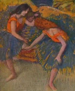 Warming Up Prints: Deux Danseuses Corsages Jaunes, c1902. Artist: Edgar Degas