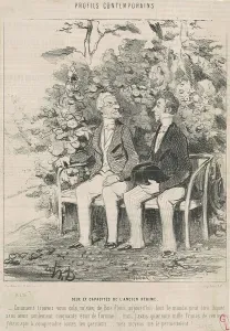 Deux ex capacité de l'ancien régime, 19th century. Creator: Honore Daumier