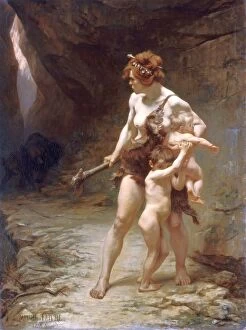 Cave Collection: Deux meres ( Two Mothers ), 1888. Artist: Leon-Maxime Faivre
