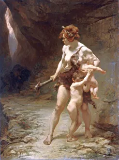 Front View Prints: Deux meres ( Two Mothers ), 1888. Artist: Leon-Maxime Faivre