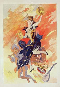 Flute Player Prints: Deuxième panneau sans texte : La Musique'