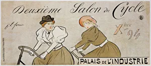 Cycles Prints: Deuxième Salon du Cycle, 1894. Creator: Forain, Jean-Louis (1852-1931)