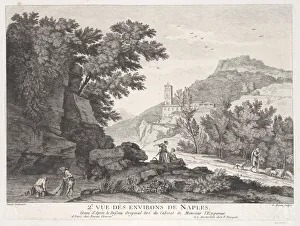 Joseph Vernet Prints: Deuxieme Vue des Environs de Naples, ca. 1765. Creator: Pierre Francois Basan