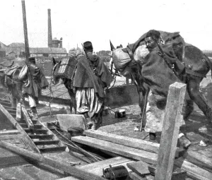 Improvisation Prints: Devant les Falaises de L'Aisne; Un pont sur l'Oise improvise par le genie