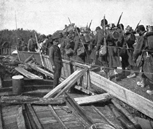 Improvisation Prints: Devant les Falaises de L'Aisne; Un pont sur l'Oise improvise par le genie