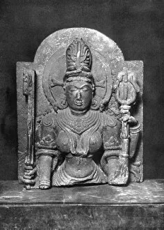 Devi Gallery: Devi sculpture, Western India, c900 AD, (1929)