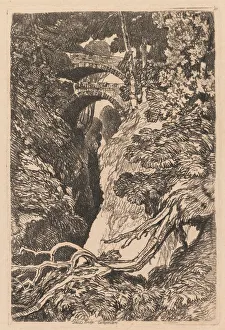 John Sell Cotman British Prints: Devils Bridge, Cardiganshire, 1837. Creator: John Sell Cotman (British, 1782-1842)