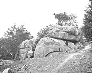 Boulders Prints: Devils Den, Gettysburg, Pennsylvania, USA, c1900. Creator: Unknown