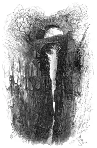 The Devon Valley Railway in Scotland: the Rumbling Brig, 1869. Creator: Unknown