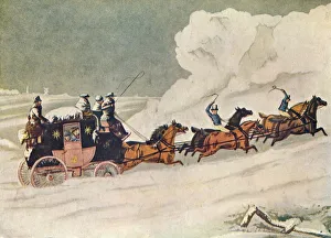 Avalanche Gallery: The Devonport Mail Near Amesbury, 1907. Artist: William Havell