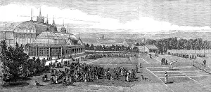 Grass Prints: The Devonshire Park Lawn Tennis Ground, Eastbourne, 1881. Creator: Unknown
