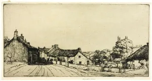 Maclaughlan Donald Shaw Prints: Devonshire Village, 1906. Creator: Donald Shaw MacLaughlan