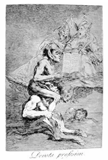 Open Book Collection: The Devout Profession, 1799. Artist: Francisco Goya