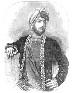 Punjabi Prints: Dhuleep Sing - from a collodion by O. G. Rejlander, Wolverhampton, 1856. Creator: Smyth