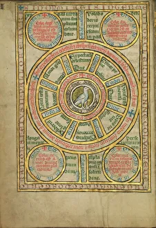 Bestiary Prints: Diagram with a Dove; De Natura Avium; De Pastoribus et Ovibus