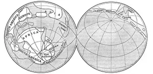 Diagram of the Earth during the Carboniferous period, 1922