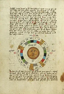 Diagram for Sunday, shortly after 1464. Creator: Unknown