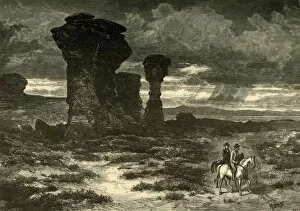 Butte Collection: Dial Rock, Red Buttes, Laramie Plains, 1874. Creator: John Filmer
