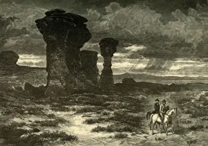 Butte Prints: Dial Rock, Red Buttes, Laramie Plains, 1874. Creator: John Filmer