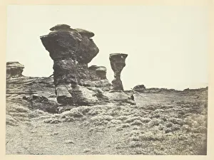 Andrew J Russell Prints: Dial Rock, Red Buttes, Laramie Plains, 1868 / 69. Creator: Andrew Joseph Russell
