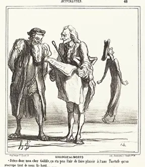 Speaking Prints: Dialogue des morts, 1867. Creator: Honore Daumier