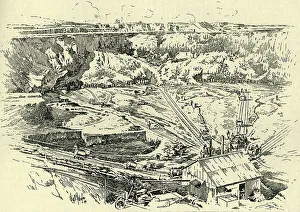 Diamond Mine Prints: Diamond Mine, Kimberley, c1900. Creator: Will B. Robinson