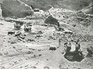 Miners Prints: Diamond mines, Kimberley, South Africa, 1895. Creator: William Laws Caney