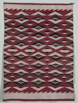 Transitional Period Prints: Diamond Network Style Rug, c. 1890-1900. Creator: Unknown