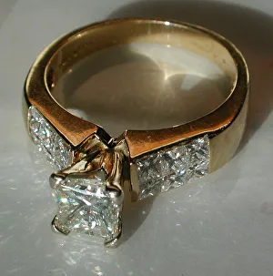 Diamonds Prints: The diamond ring Marie de Medici. Artist: West European Applied Art