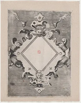 Diamond-shaped Cartouche, 1547-1606. Creator: Unknown