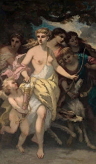 Narcisse Diaz Gallery: Diana, 1849. Creator: Narcisse Virgile Diaz de la Pena