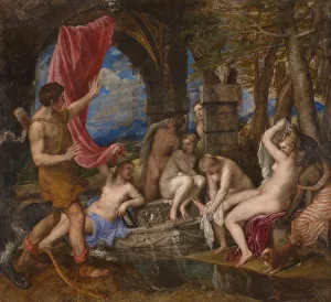 Boeotia Prints: Diana and Actaeon, 1556-1559. Artist: Titian (1488-1576)