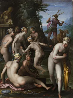 Actaeon Gallery: Diana and Actaeon, ca 1580-1585