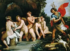 Actaeon Gallery: Diana and Actaeon, ca 1600-1603. Creator: Cesari, Giuseppe (1568-1640)