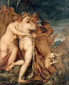 Actaeon Gallery: Diana and Actaeon, ca. 1600. Creator: Liberi, Pietro (1605-1687)
