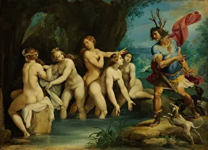 Actaeon Gallery: Diana and Actaeon, ca 1604. Artist: Cesari, Giuseppe (1568-1640)