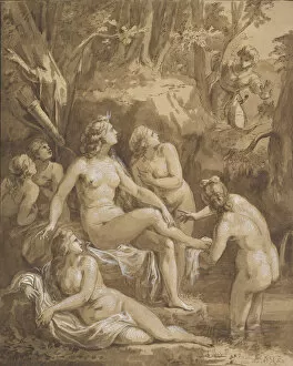 Actaeon Gallery: Diana and Actaeon, late 18th-early 19th century. Creator: Joseph Bergler
