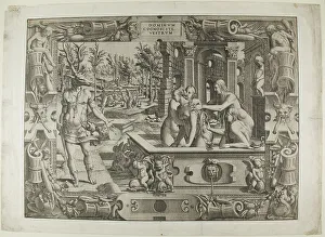 Metamorphosis Prints: Diana and Actaeon (the Metamorphosis of Acteon), 1544. Creator: Jean Mignon