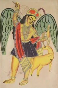 And Tin Paint Gallery: Diana or Artemis, Goddess of the Hunt, 1800s. Creator: Unknown